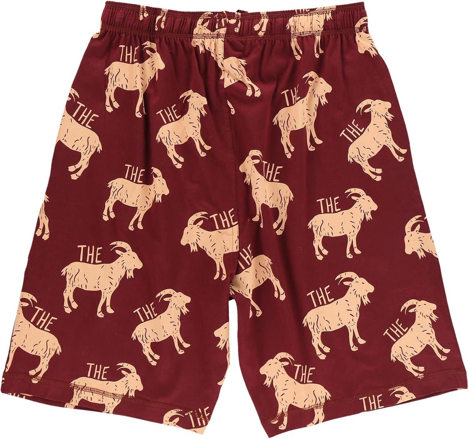 imageLazy One Pajama Shorts for Men Mens Pajama Bottoms Sleepwear Greatest Of All Time GOAT Large
