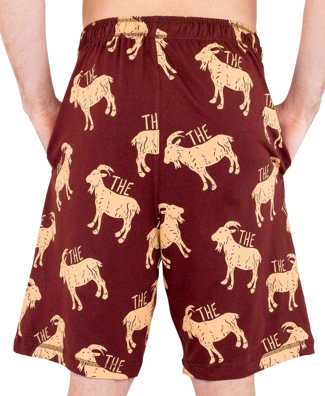 imageLazy One Pajama Shorts for Men Mens Pajama Bottoms Sleepwear Greatest Of All Time GOAT Large