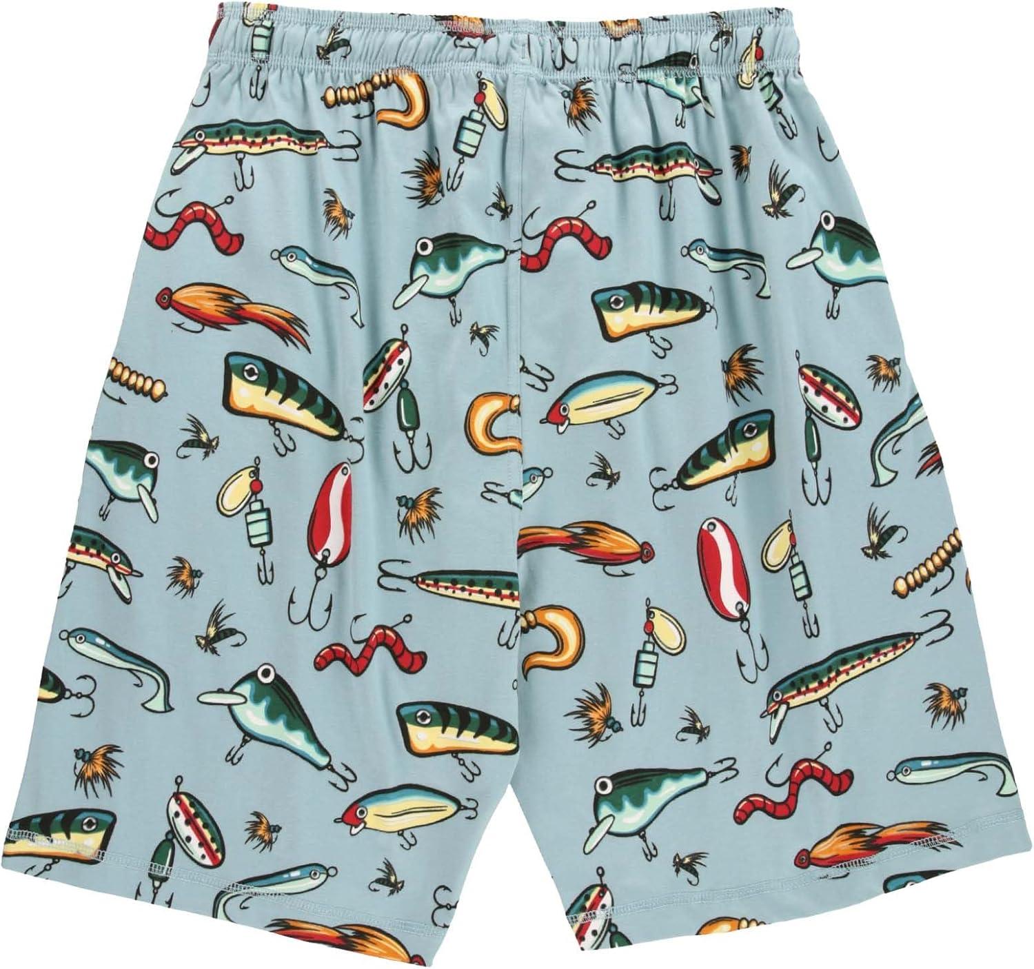 imageLazy One Pajama Shorts for Men Mens Pajama Bottoms SleepwearFishing Lures