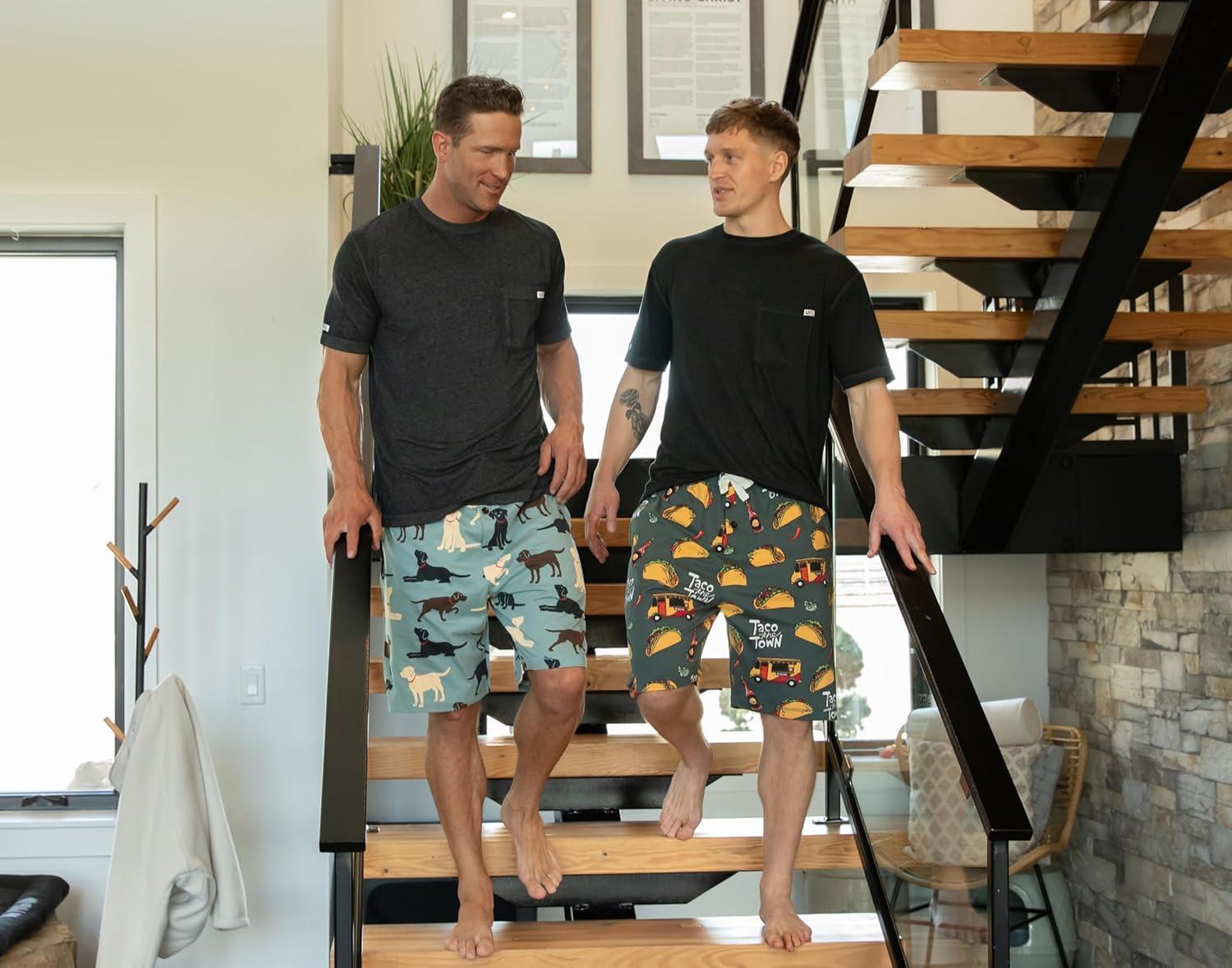 imageLazy One Pajama Shorts for Men Mens Pajama Bottoms SleepwearLabs Mixed