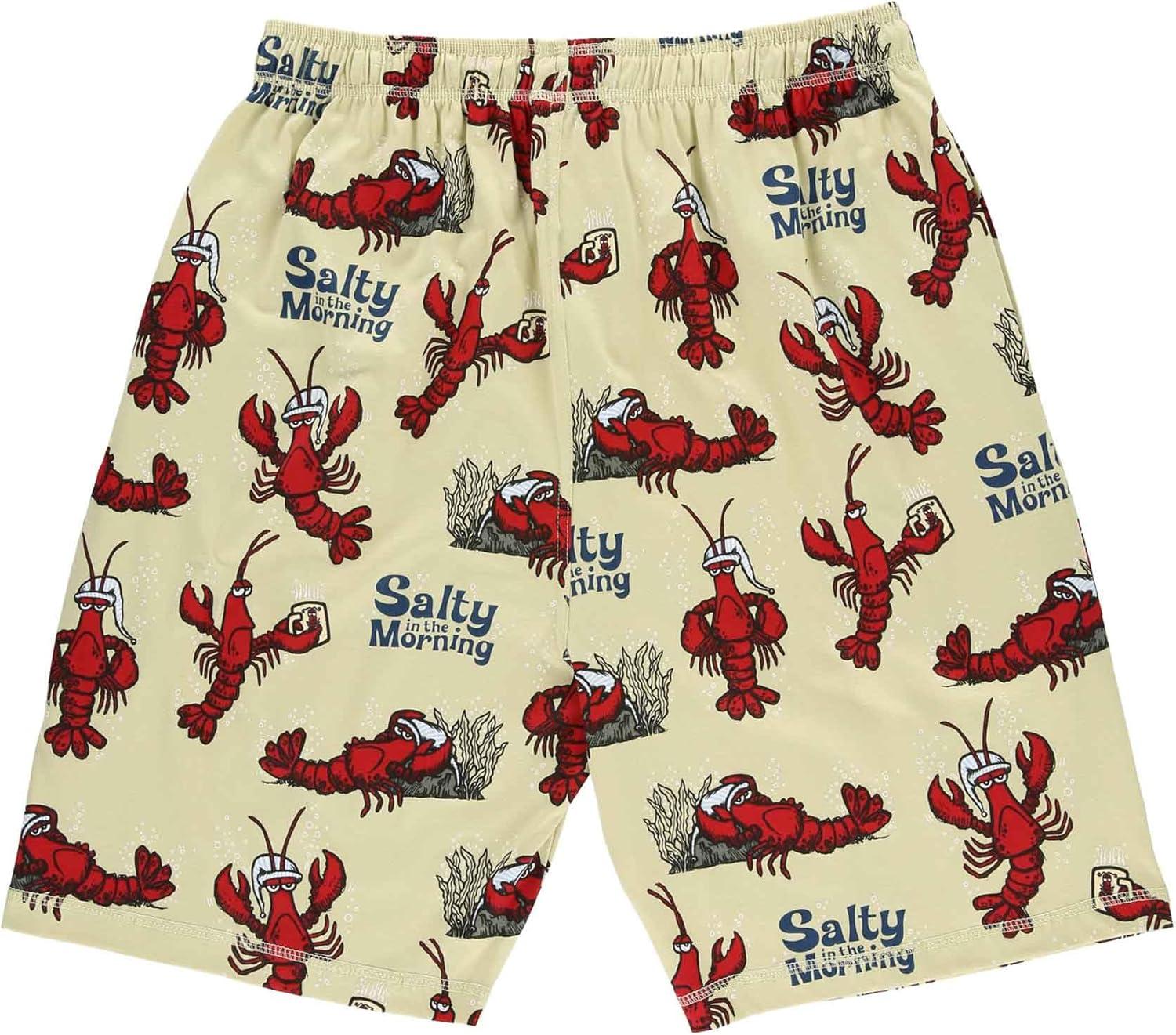 imageLazy One Pajama Shorts for Men Mens Pajama Bottoms SleepwearSalty in the Morning