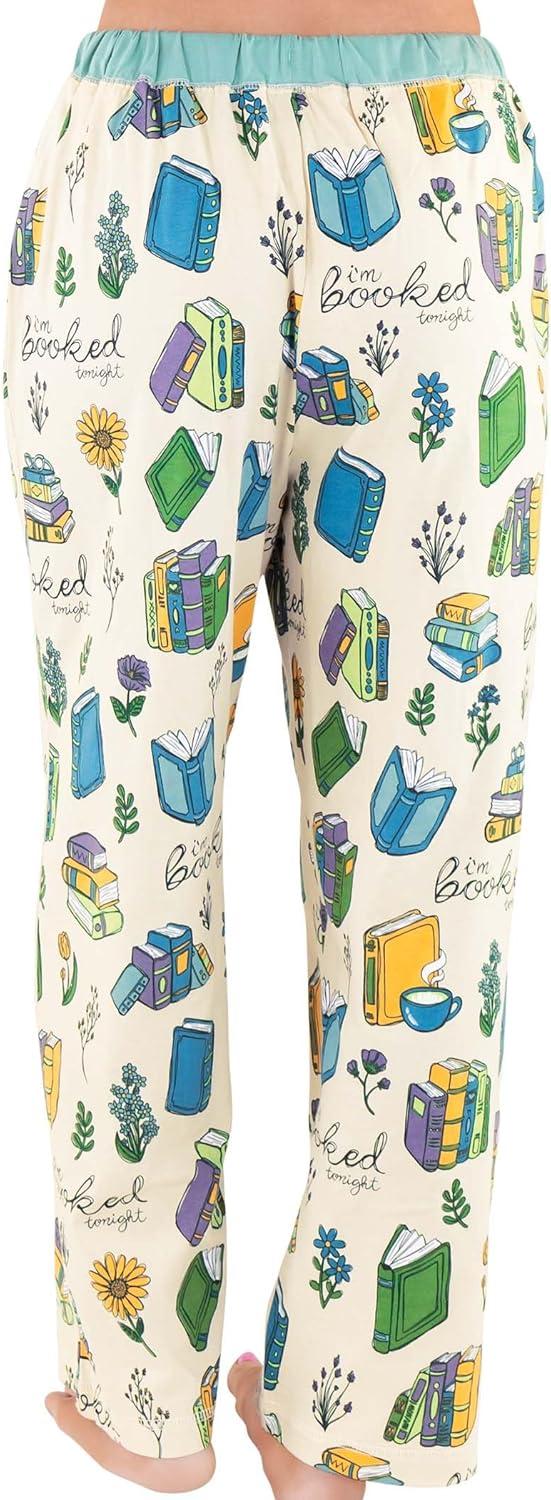 imageLazy One Pajamas for Women Cute Pajama Pants and Top SeparatesBooked Tonight Womens Pajama Pants