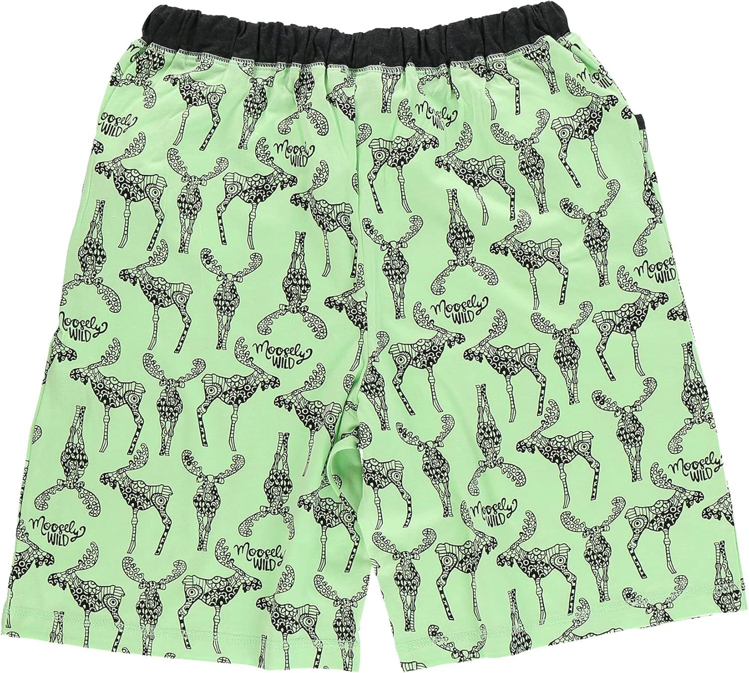 imageLazy One Womens Bermuda Shorts with Elastic Waistband and Scoop Pockets Animal Designs XSXLMoosley Wild Bermuda Short