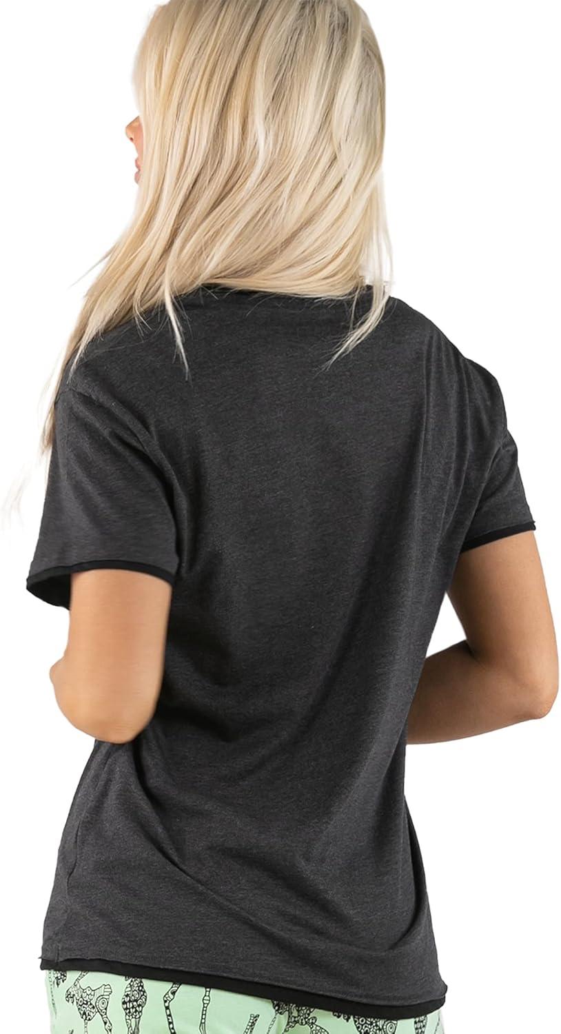 imageLazy One Womens Bermuda Shorts with Elastic Waistband and Scoop Pockets Animal Designs XSXLMoosley Wild Tee