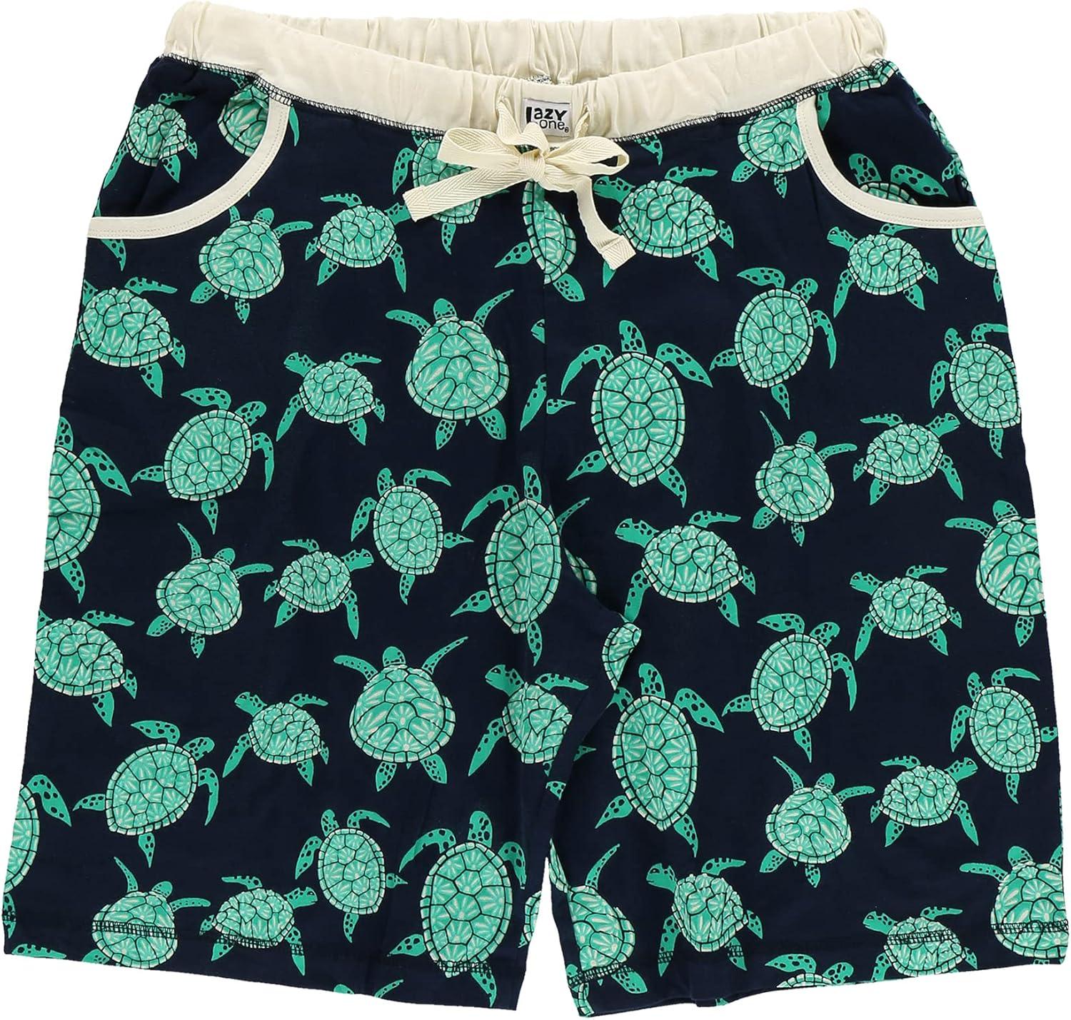 imageLazy One Womens Bermuda Shorts with Elastic Waistband and Scoop Pockets Animal Designs XSXLTurtley Awesome Bermuda Short
