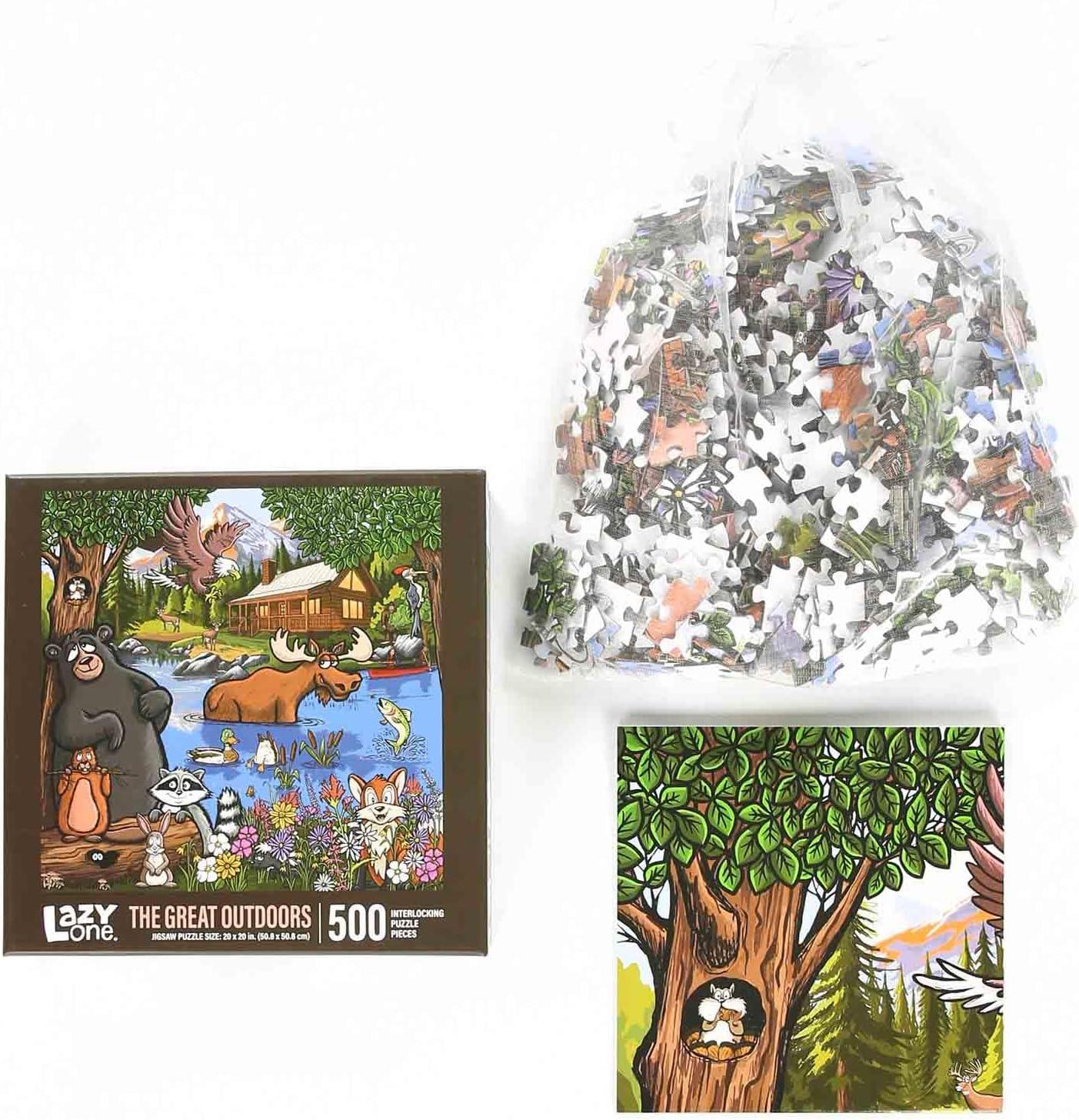 imageLazyOne Outdoor Puzzles Jigsaw Puzzles for Adults and Kids 100 250 500 Piece Puzzle for The Whole Family Great OutdoorsGreat Outdoors