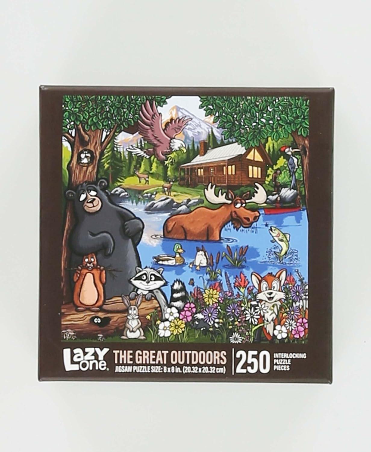 imageLazyOne Outdoor Puzzles Jigsaw Puzzles for Adults and Kids 100 250 500 Piece Puzzle for The Whole Family Great OutdoorsGreat Outdoors