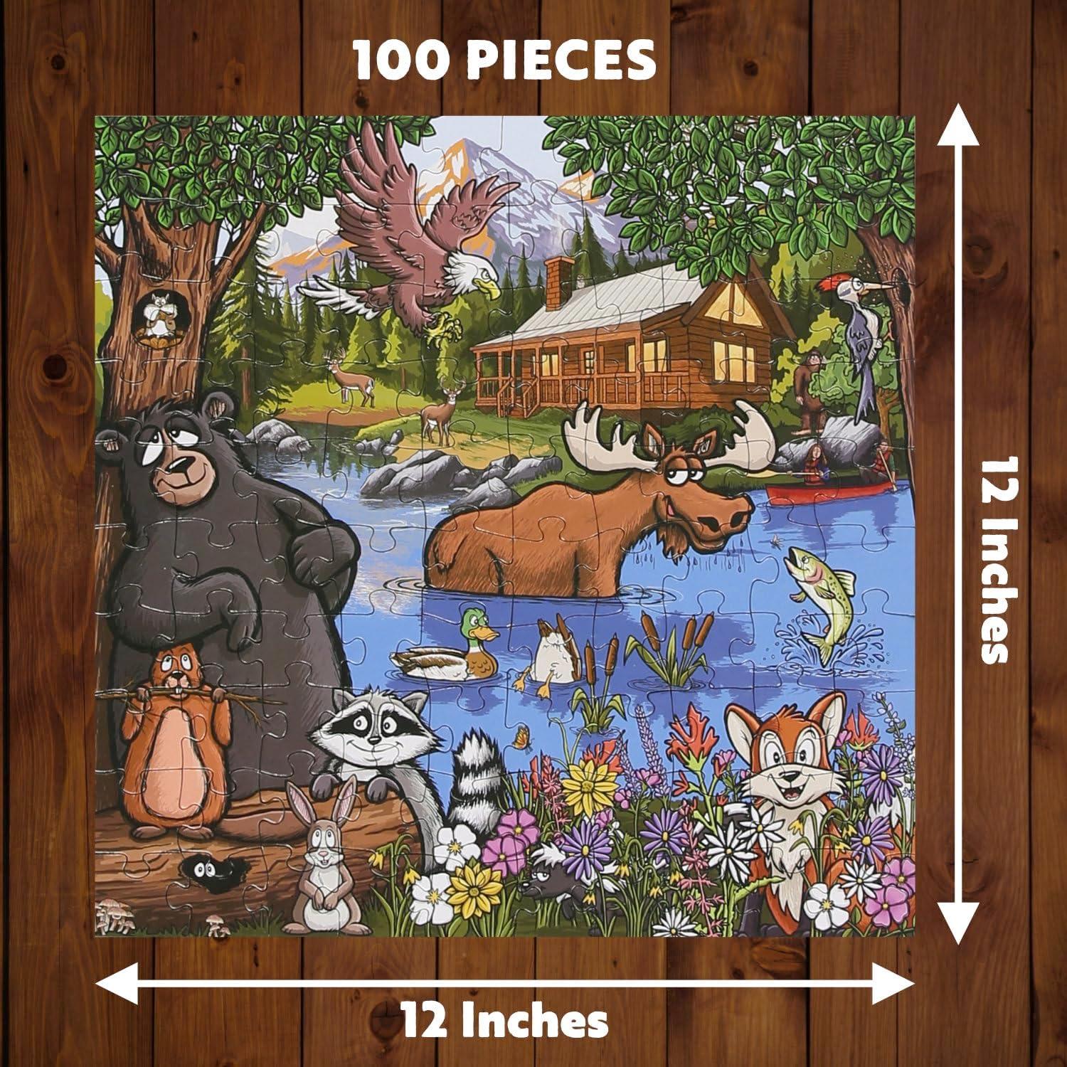 imageLazyOne Outdoor Puzzles Jigsaw Puzzles for Adults and Kids 100 250 500 Piece Puzzle for The Whole Family Great OutdoorsGreat Outdoors