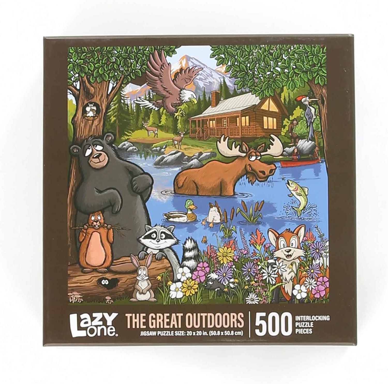 imageLazyOne Outdoor Puzzles Jigsaw Puzzles for Adults and Kids 100 250 500 Piece Puzzle for The Whole Family Great OutdoorsGreat Outdoors
