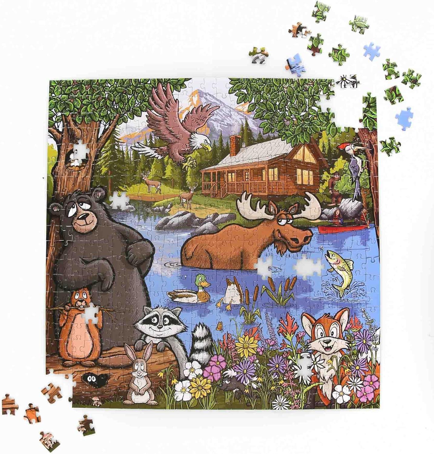 imageLazyOne Outdoor Puzzles Jigsaw Puzzles for Adults and Kids 100 250 500 Piece Puzzle for The Whole Family Great OutdoorsGreat Outdoors