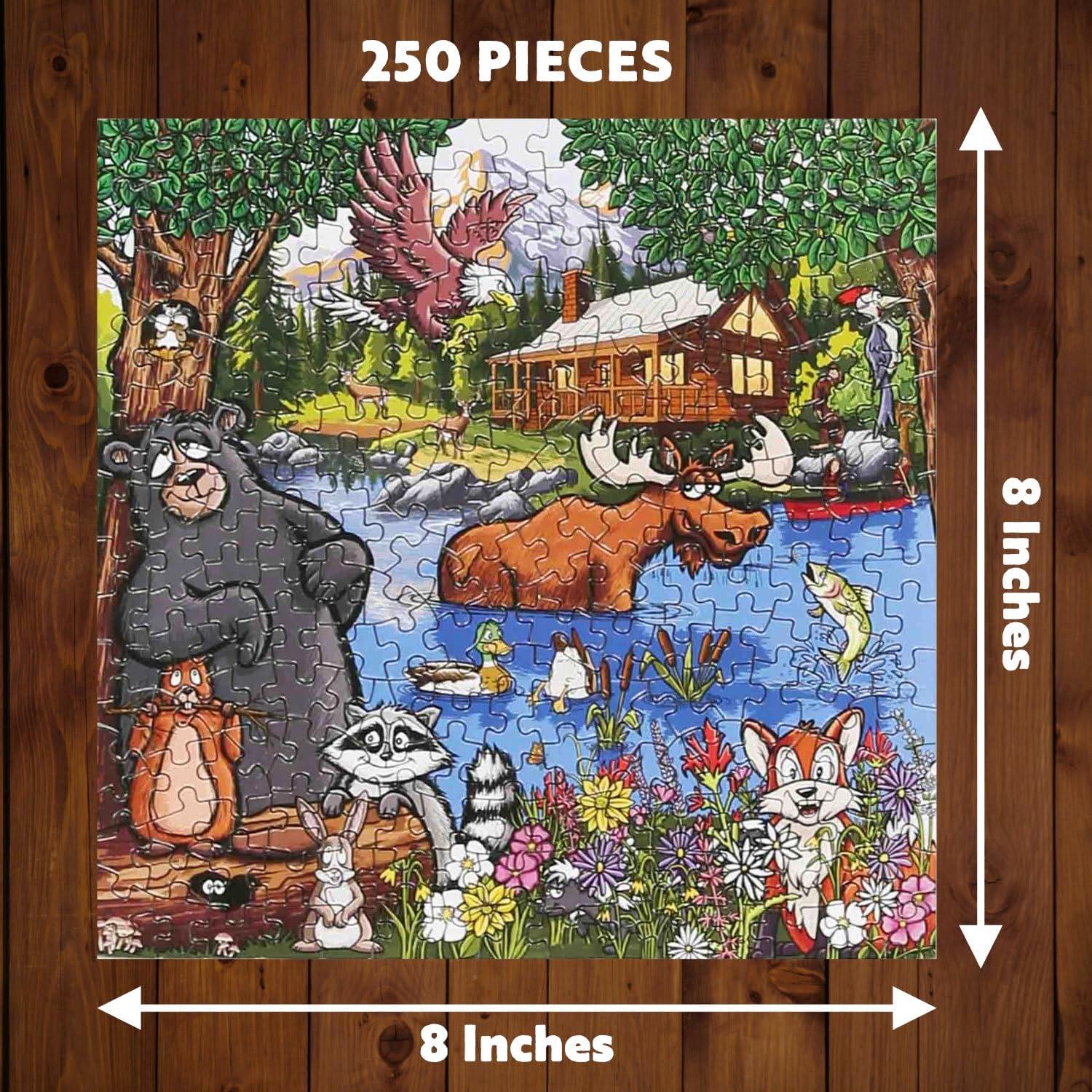 imageLazyOne Outdoor Puzzles Jigsaw Puzzles for Adults and Kids 100 250 500 Piece Puzzle for The Whole Family Great OutdoorsGreat Outdoors