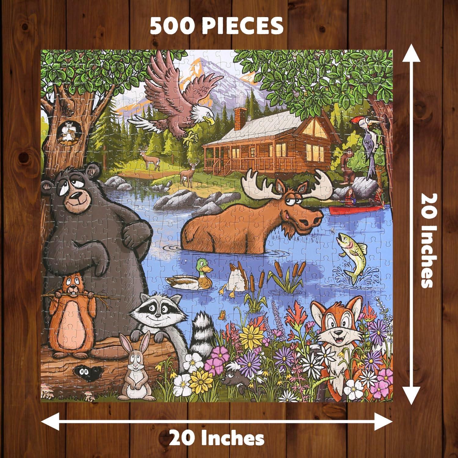 imageLazyOne Outdoor Puzzles Jigsaw Puzzles for Adults and Kids 100 250 500 Piece Puzzle for The Whole Family Great OutdoorsGreat Outdoors