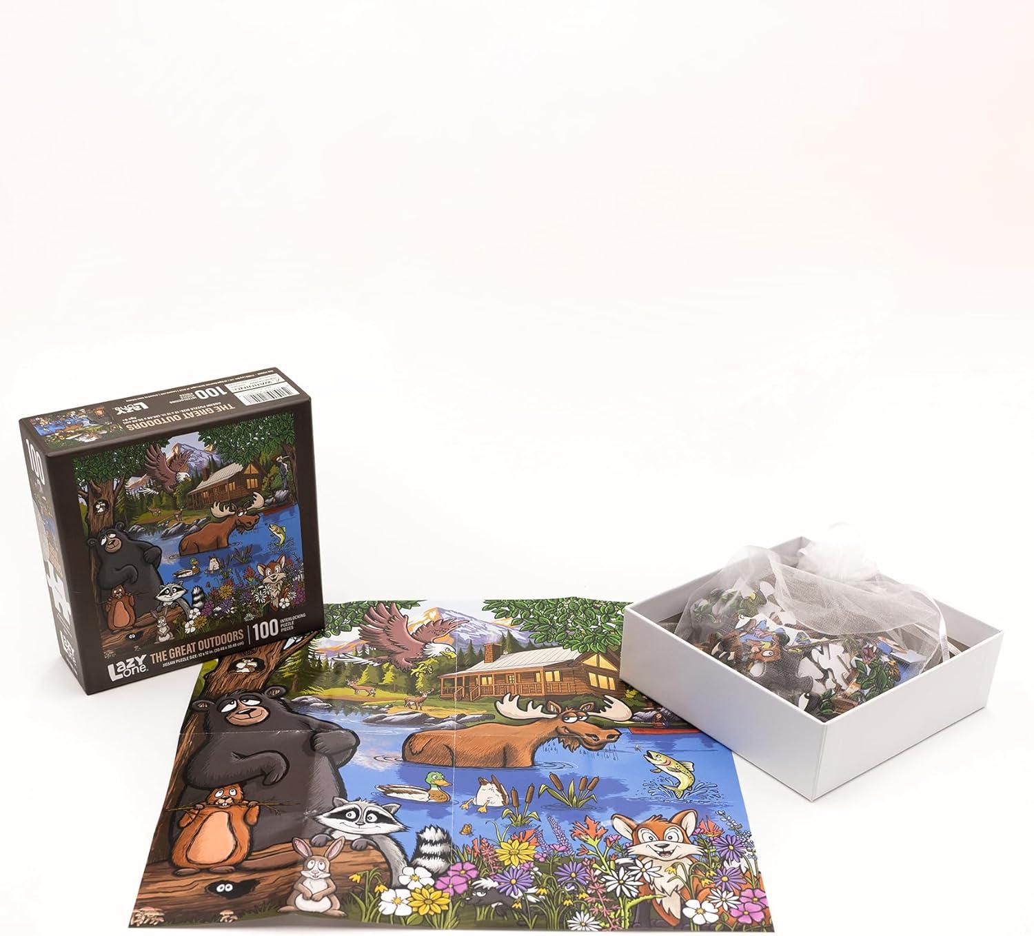 imageLazyOne Outdoor Puzzles Jigsaw Puzzles for Adults and Kids 100 250 500 Piece Puzzle for The Whole Family Great OutdoorsGreat Outdoors
