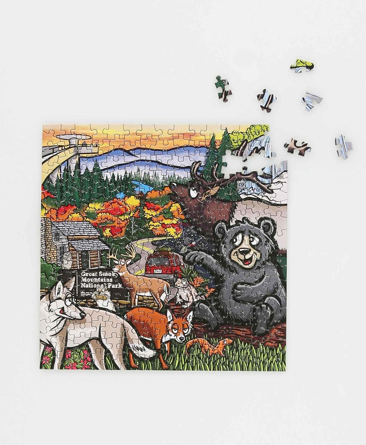 imageLazyOne Outdoor Puzzles Jigsaw Puzzles for Adults and Kids 100 250 500 Piece Puzzle for The Whole Family Great OutdoorsSmoky Mtn National Park