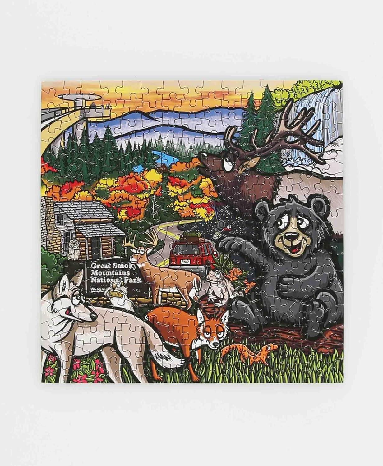 imageLazyOne Outdoor Puzzles Jigsaw Puzzles for Adults and Kids 100 250 500 Piece Puzzle for The Whole Family Great OutdoorsSmoky Mtn National Park