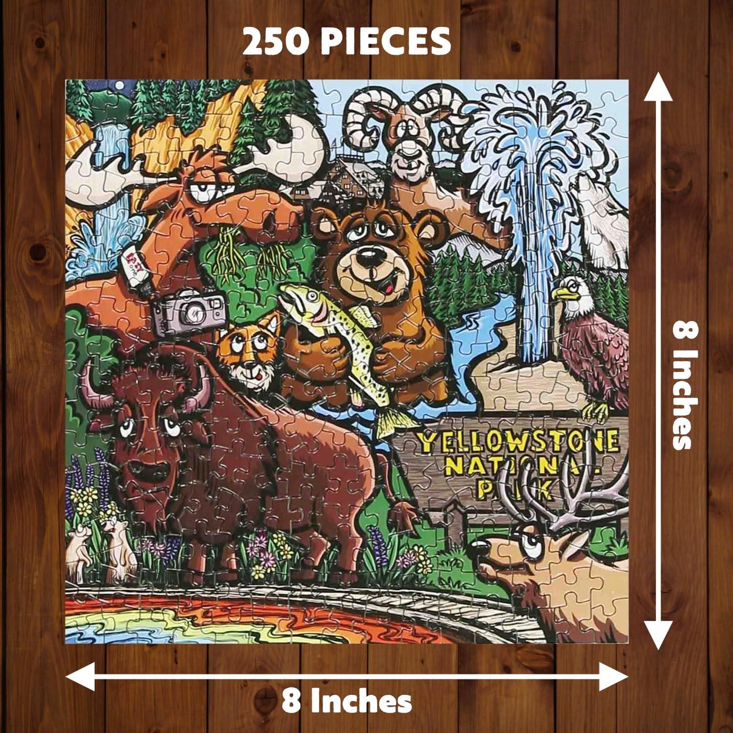 imageLazyOne Outdoor Puzzles Jigsaw Puzzles for Adults and Kids 100 250 500 Piece Puzzle for The Whole Family Great OutdoorsYellowstone National Park