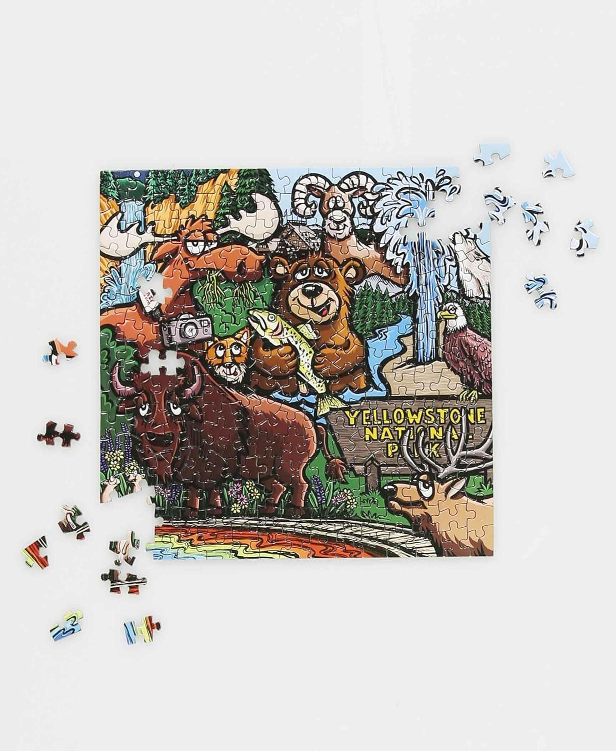 imageLazyOne Outdoor Puzzles Jigsaw Puzzles for Adults and Kids 100 250 500 Piece Puzzle for The Whole Family Great OutdoorsYellowstone National Park