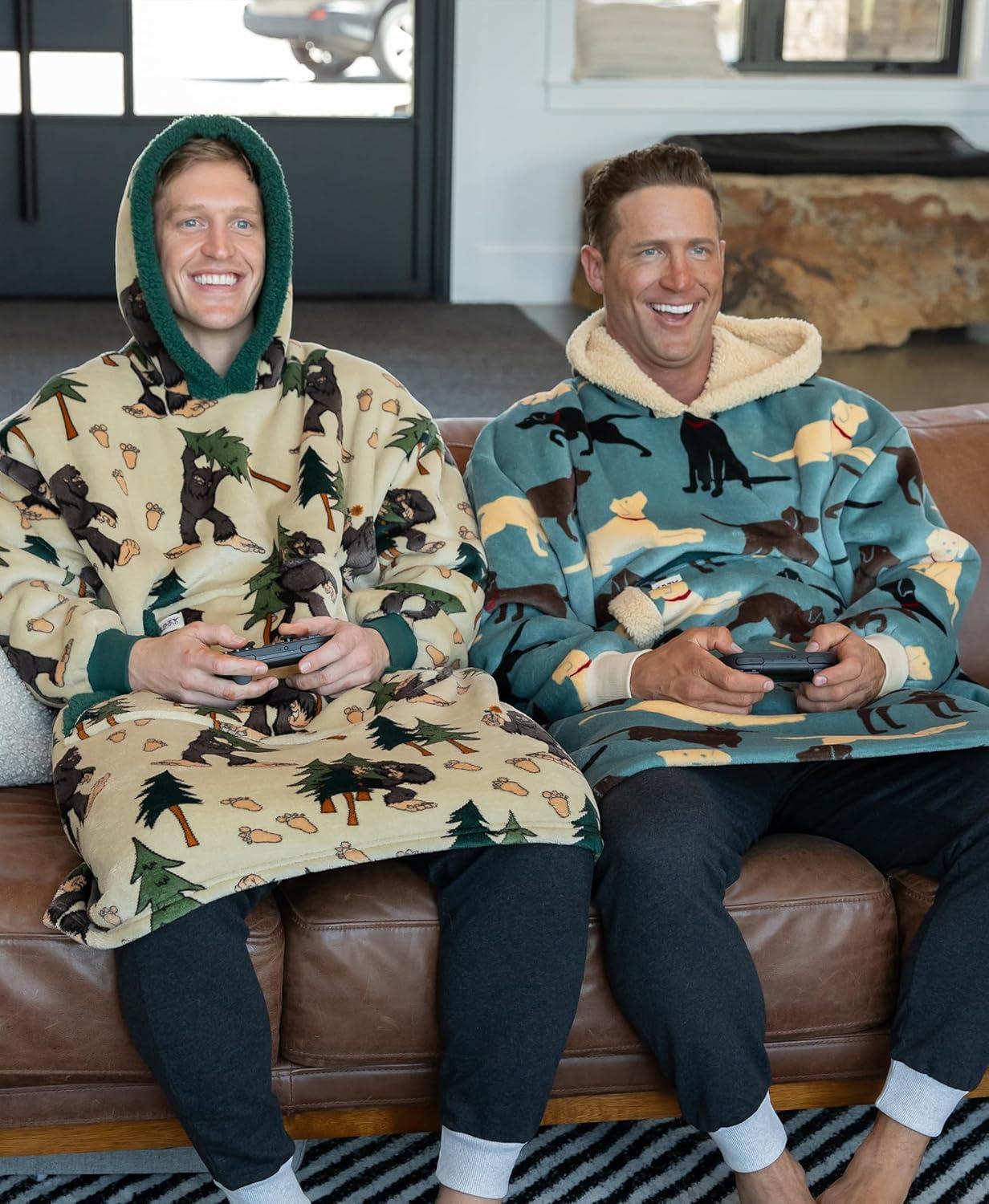 imageLazyOne Oversized Blanket Hoodie Oversized Hoodies for Women and Men One Size Fits All Wearable BlanketsBigfoot