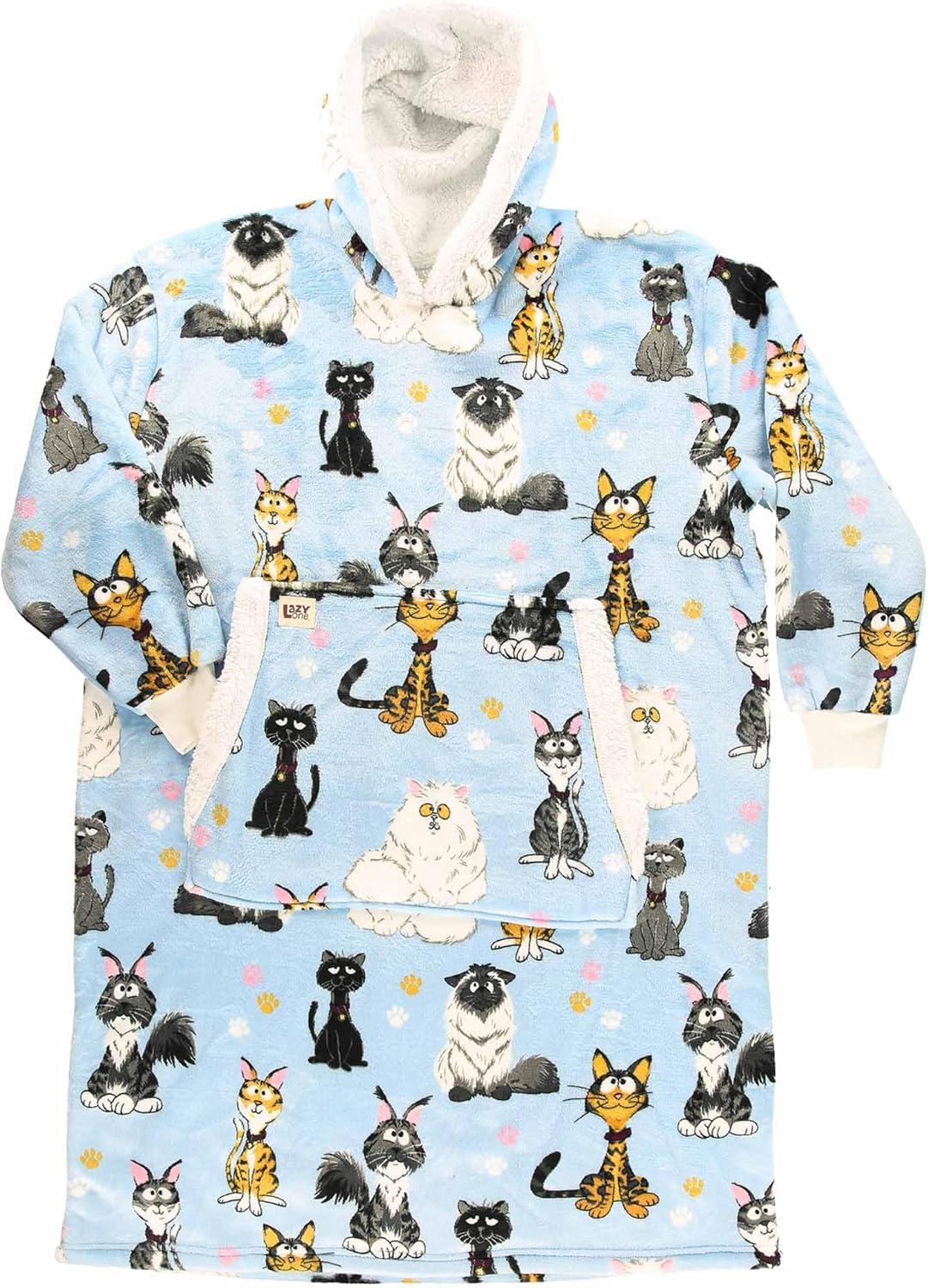 imageLazyOne Oversized Blanket Hoodie Oversized Hoodies for Women and Men One Size Fits All Wearable BlanketsCatitude