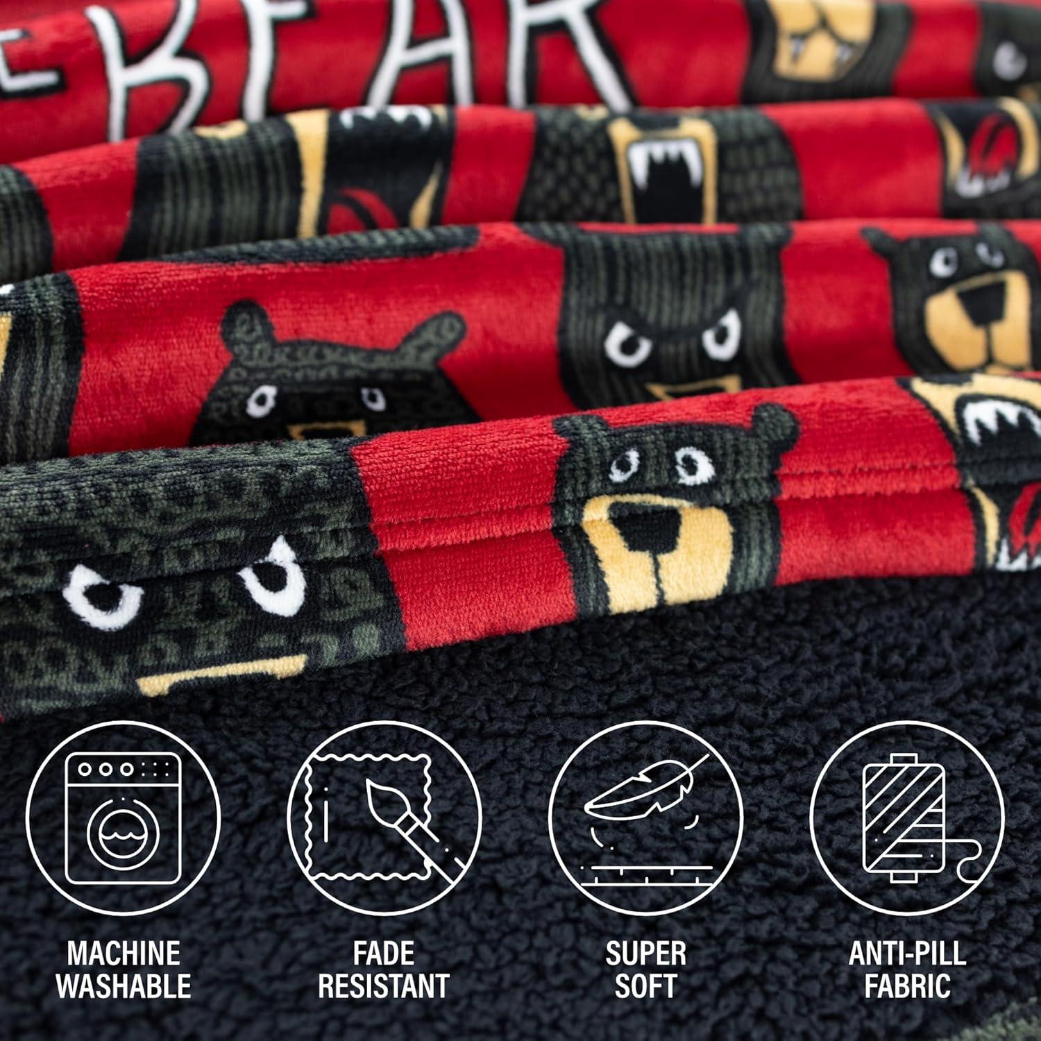 imageLazyOne Oversized Blanket Hoodie Oversized Hoodies for Women and Men One Size Fits All Wearable BlanketsDont Wake the Bear