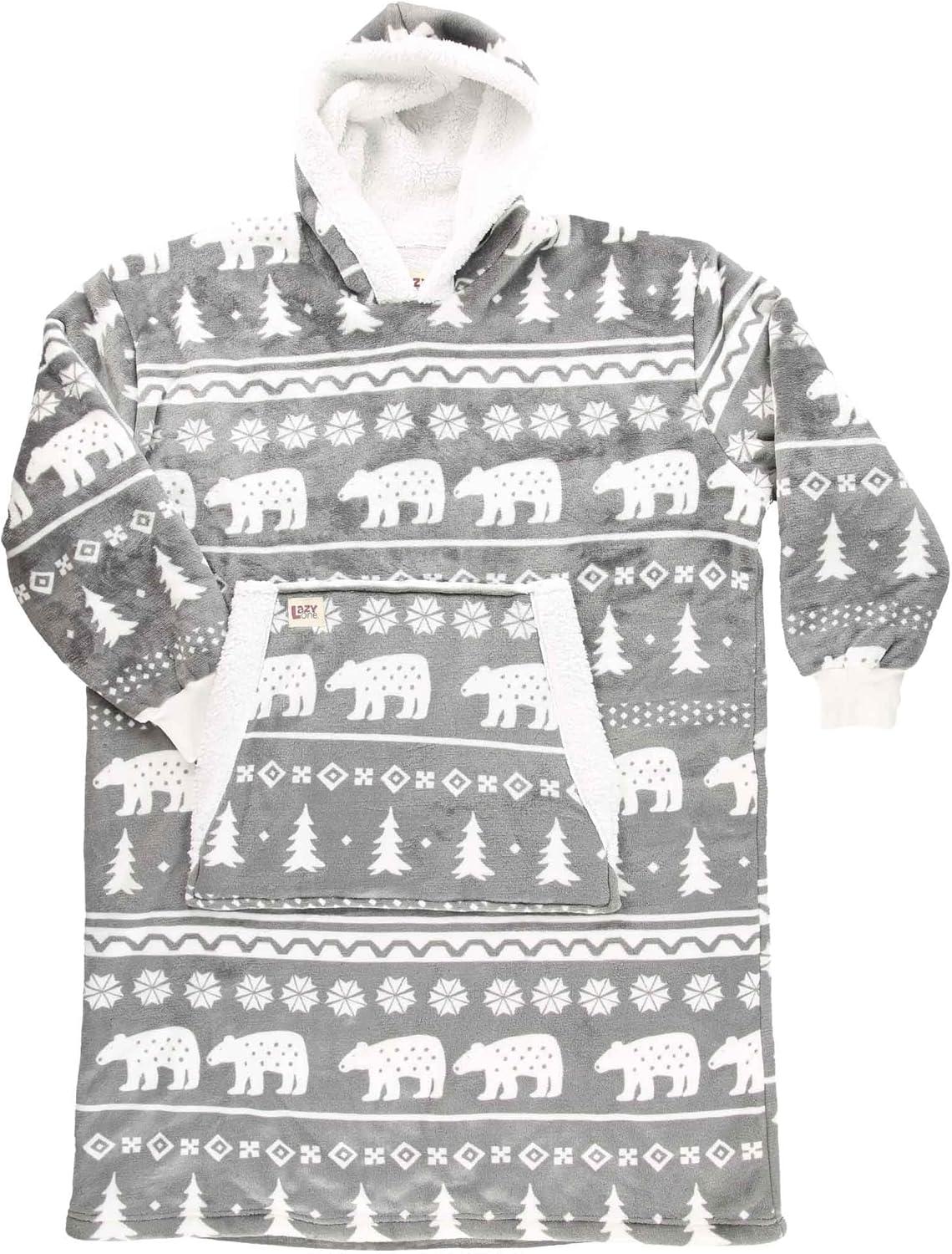 imageLazyOne Oversized Blanket Hoodie Oversized Hoodies for Women and Men One Size Fits All Wearable BlanketsNordic Moose