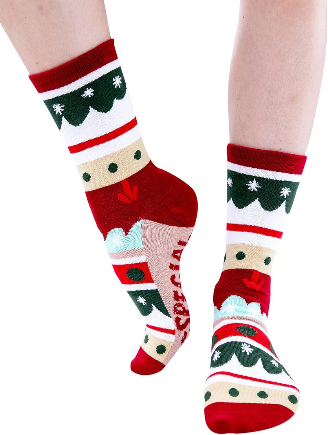 imageLazyOnes Men and Womens Novelty Crew Socks Funny Gifts For Men and Women Christmas SocksSpecial Delivery