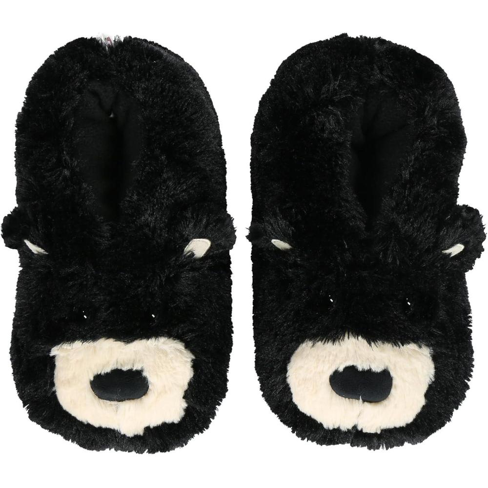 imageLazy One Animal Critter Slippers for Kids and Adults Cute and Cozy SlippersBear Critter Slipper