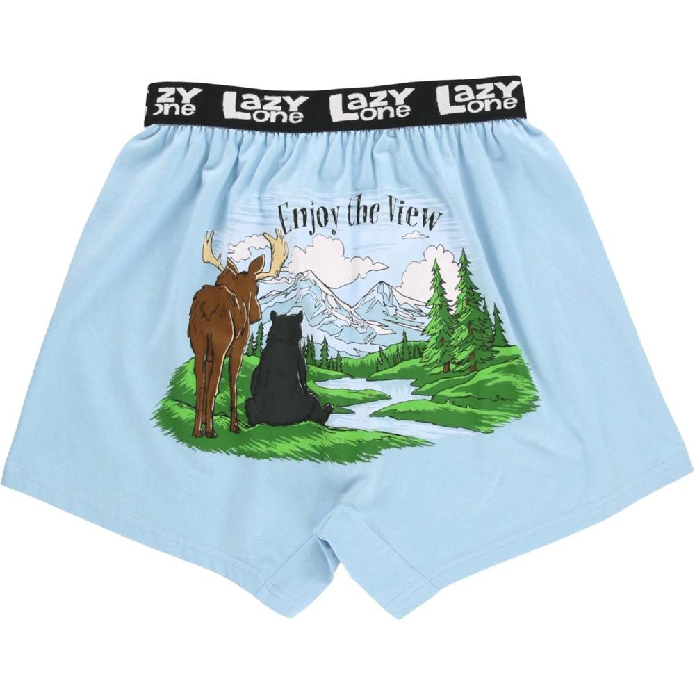 imageLazy One Funny Animal Boxers Novelty Boxer Shorts Humorous Underwear Gag Gifts for Men Funny Bear BoxersEnjoy the View Boxers