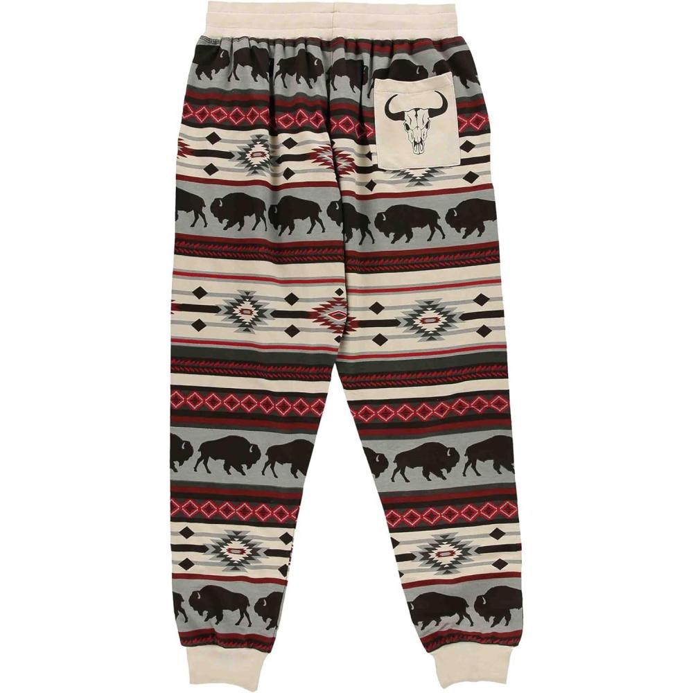 imageLazy One Mens Jogger Sweatpants Cozy Warm PocketsBuffalo Fair Isle Mens Jogger