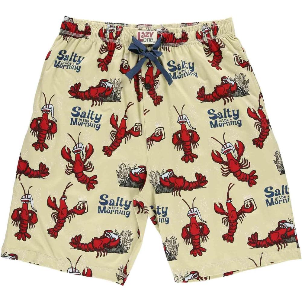 imageLazy One Pajama Shorts for Men Mens Pajama Bottoms SleepwearSalty in the Morning