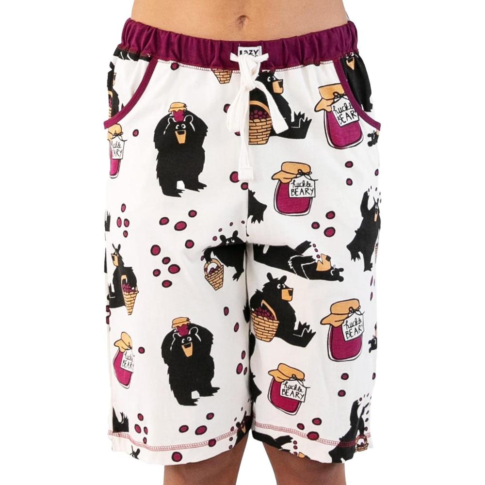 imageLazy One Womens Bermuda Shorts with Elastic Waistband and Scoop Pockets Animal Designs XSXLHuckleberry Bermuda Shorts