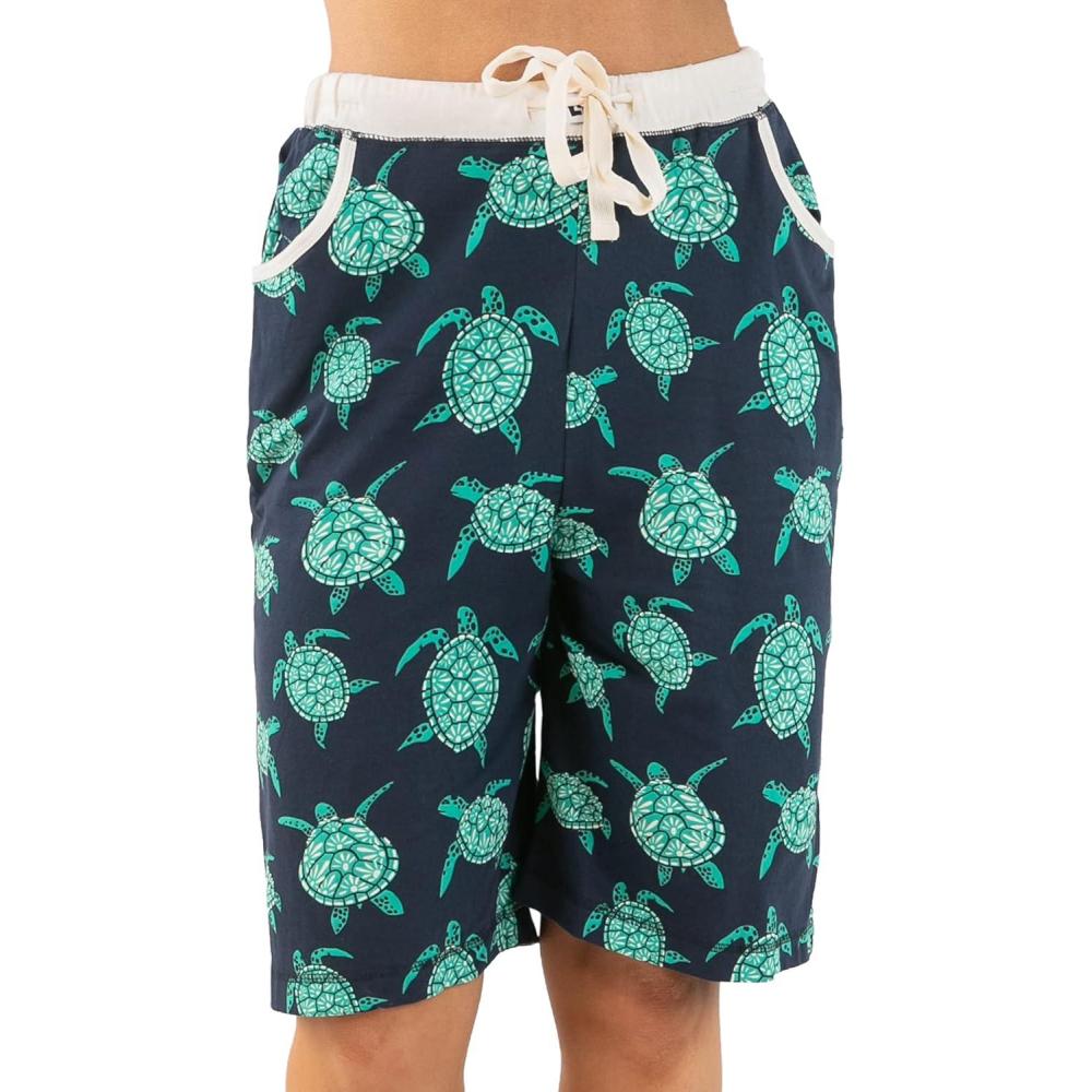 imageLazy One Womens Bermuda Shorts with Elastic Waistband and Scoop Pockets Animal Designs XSXLTurtley Awesome Bermuda Short