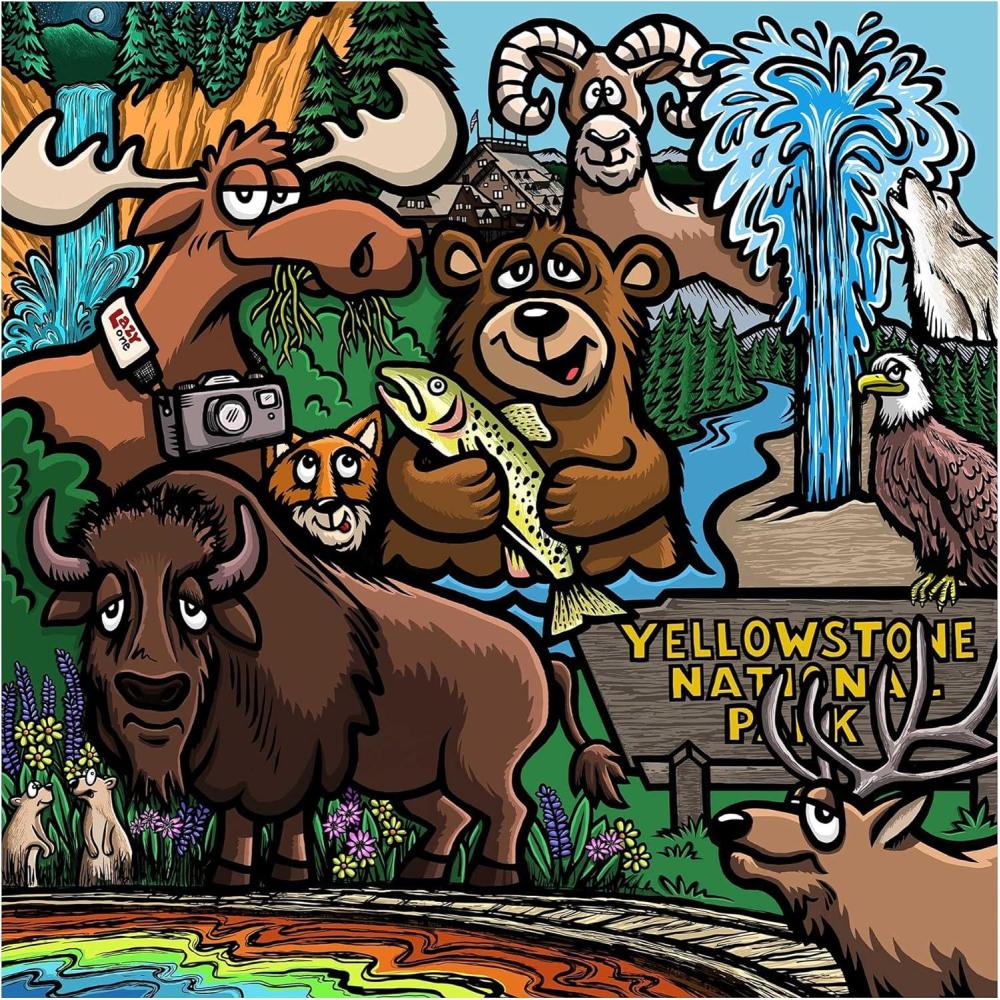 imageLazyOne Outdoor Puzzles Jigsaw Puzzles for Adults and Kids 100 250 500 Piece Puzzle for The Whole Family Great OutdoorsYellowstone National Park