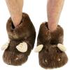 imageLazy One Animal Critter Slippers for Kids and Adults Cute and Cozy SlippersMoose Critter Slipper