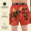 imageLazy One Funny Animal Boxers Novelty Boxer Shorts Humorous Underwear Gag Gifts for Men Dont Moose With Me LARGE