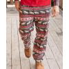 imageLazy One Funny Moose Pajama Pants for Men Mens Separate Bottoms Lounge PantsCabin Fair Isle Pajama Pants