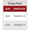 imageLazy One Fuzzy Feet Slipper Socks for Women Cute FleeceLined House Slippers Cute Dog ampamp Cat DesignBigfoot Fuzzy Feet