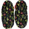 imageLazy One Fuzzy Feet Slippers for Women Cute FleeceLined House Slippers Cactus Succulents NonSkid