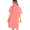 imageLazy One Nightshirts for Women Cute Nightgown for Women Animal DesignsPink Sweet Dreams Bear Nightshirt