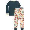 imageLazy One Warm LongSleeve PJ Sets for Girls and Boys Funny Animal Kids Pajama Sets Cozy ComfyCrabby Morning Pajama Sets