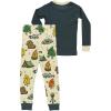 imageLazy One Warm LongSleeve PJ Sets for Girls and Boys Funny Animal Kids Pajama Sets Cozy ComfyVintage Camping Pajama Sets