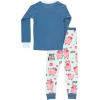 imageLazy One Warm LongSleeve PJ Sets for Girls and Boys Funny Kids Pajama Sets Cozy ComfyHogs  Kisses Blue Pajama Sets