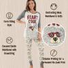 imageLazy One Womens Soft Casual Pajama Leggings and Tall Tee Sets With Cute Fun Prints Cute Womens Pajama SetsBeary Cool Pajama Set