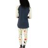 imageLazy One Womens Soft Casual Pajama Leggings and Tall Tee Sets With Cute Fun Prints Cute Womens Pajama SetsRuff Night Pajama Set