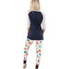 imageLazy One Womens Soft Casual Pajama Leggings and Tall Tee Sets With Cute Fun Prints Cute Womens Pajama SetsSleep in Mtn Pajama Set
