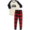imageLazy One Womens Soft Casual Pajama Leggings and Tall Tee Sets With Cute Fun Prints Cute Womens Pajama SetsSleep in the Wild Pajama Set