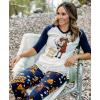 imageLazy One Womens Soft Casual Pajama Leggings and Tall Tee Sets With Cute Fun Prints Cute Womens Pajama SetsSmore Sleep Pajama Set