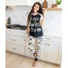 imageLazy One Womens Soft Casual Pajama Leggings and Tall Tee Sets With Cute Fun Prints Cute Womens Pajama SetsSushi Legging Set