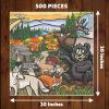 imageLazyOne Outdoor Puzzles Jigsaw Puzzles for Adults and Kids 100 250 500 Piece Puzzle for The Whole Family Great OutdoorsSmoky Mtn National Park