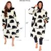 imageLazyOne Oversized Blanket Hoodie Oversized Hoodies for Women and Men One Size Fits All Wearable BlanketsBlack Bear